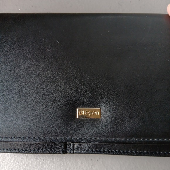 BUXTON BUXHYDE WOMEN'S BLACK WALLET Organizer NEW OLD STOCK Checkbook Key Chain - Picture 4 of 9